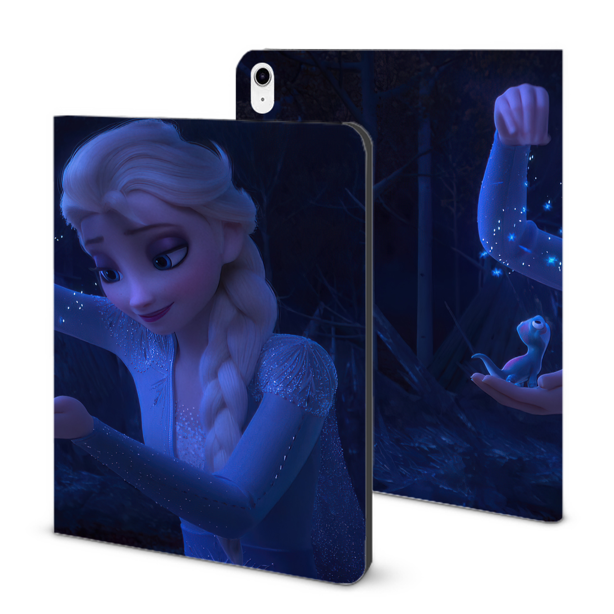 （画像用） アナと雪の女王 アンナ エルサ Frozen Anna Elsa IPad ケース ブック型 PUレザー TPU 耐衝撃 軽量 薄型 ペン収納なし 全面保護 IPad 各モデル対応
